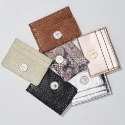 Svala Mia Vegan Leather Card Case | Rose Gold