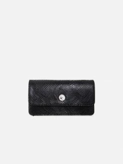 Svala Bags Sara Vegan Leather Chain Wallet Purse | Black