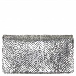 Svala Sara Vegan Leather Chain Wallet Purse | Silver Bags