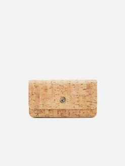 Svala Sara Cork Vegan Chain Wallet Purse | Gold Speckled Bags