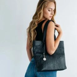 Svala Simma Tote Bag | Black Piñatex® Bags