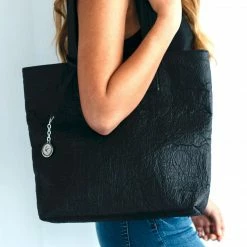 Svala Simma Tote Bag | Black Piñatex® Bags