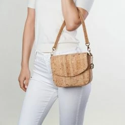 Svala Tashi Cork Vegan Shoulder & Crossbody Bag | Gold Speckled Bags