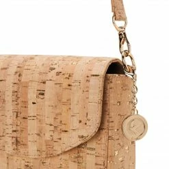 Svala Tashi Cork Vegan Shoulder & Crossbody Bag | Gold Speckled Bags