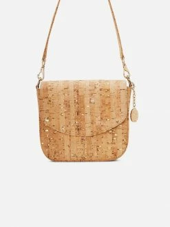 Svala Tashi Cork Vegan Shoulder & Crossbody Bag | Gold Speckled Bags