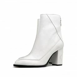 Sylven New York Almasi Apple Leather Vegan Boots | White Shoes