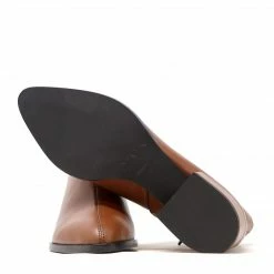 Sylven New York Cassidy Recycled Fiber Vegan Nappa Leather Boots | Saddle Brown Shoes