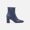 Sylven New York Jayne Apple Leather Vegan Boots | Navy & Black