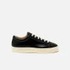 Sylven New York Mel Apple Leather Vegan Trainers | Black & Oat Shoes