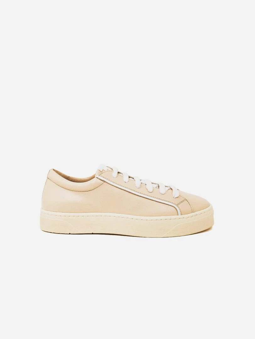Sylven New York Mel Apple Leather Vegan Trainers | Sand & White 3 Sylven New York Mel Apple Leather Vegan Trainers | Sand & White