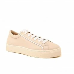 Sylven New York Mel Apple Leather Vegan Trainers | Sand & White 12 Sylven New York Mel Apple Leather Vegan Trainers | Sand & White