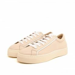 Sylven New York Mel Apple Leather Vegan Trainers | Sand & White 13 Sylven New York Mel Apple Leather Vegan Trainers | Sand & White