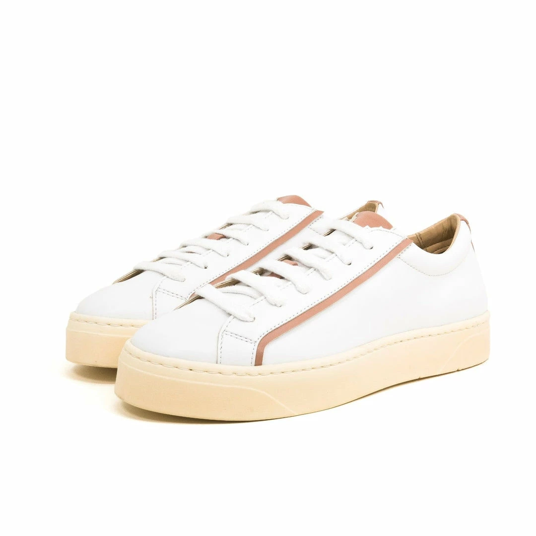 Sylven New York Shoes Mel Apple Leather Vegan Trainers | White & Rose 5 Sylven New York Shoes Mel Apple Leather Vegan Trainers | White & Rose