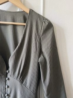 Taiyo Kiera Saved Deadstock Fabric Dress | Sencha Stripe 15 Taiyo Kiera Saved Deadstock Fabric Dress | Sencha Stripe