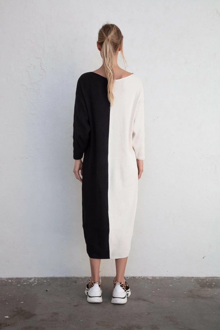 Taiyo Luna Recycled Cotton Rib Knit Dress | Half Moon 4 Taiyo Luna Recycled Cotton Rib Knit Dress | Half Moon