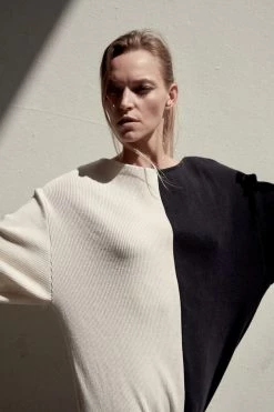 Taiyo Luna Recycled Cotton Rib Knit Dress | Half Moon 16 Taiyo Luna Recycled Cotton Rib Knit Dress | Half Moon