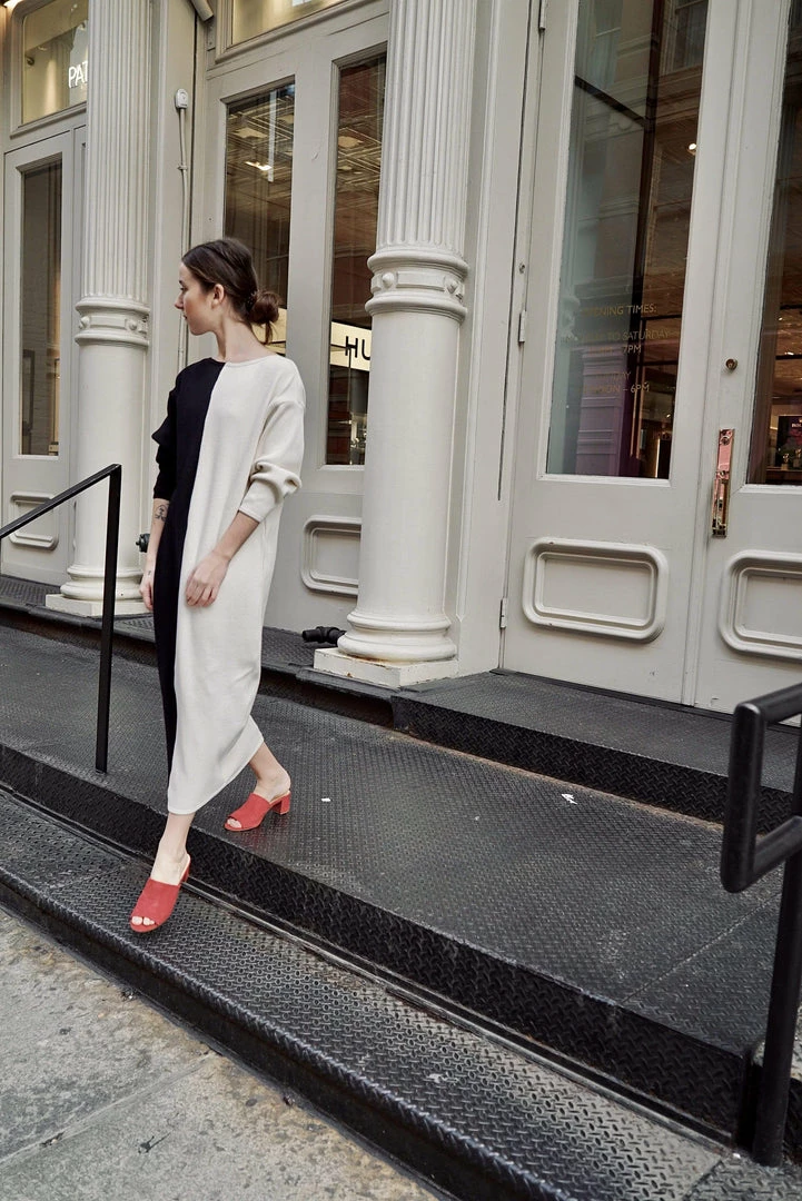 Taiyo Luna Recycled Cotton Rib Knit Dress | Half Moon 10 Taiyo Luna Recycled Cotton Rib Knit Dress | Half Moon