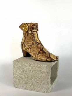 Taylor + Thomas Anita Vegan Leather Boots | Golden Python