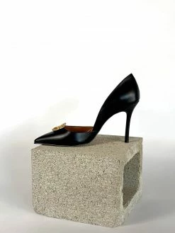 Taylor + Thomas Brigitte Vegan Leather Heel | Black