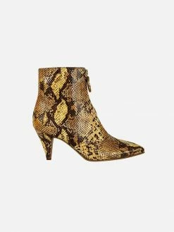 Taylor + Thomas Debbie Vegan Leather Boots | Golden Python Shoes