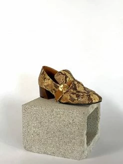 Taylor + Thomas Jane Vegan Leather Loafer | Golden Python 8 Taylor + Thomas Jane Vegan Leather Loafer | Golden Python