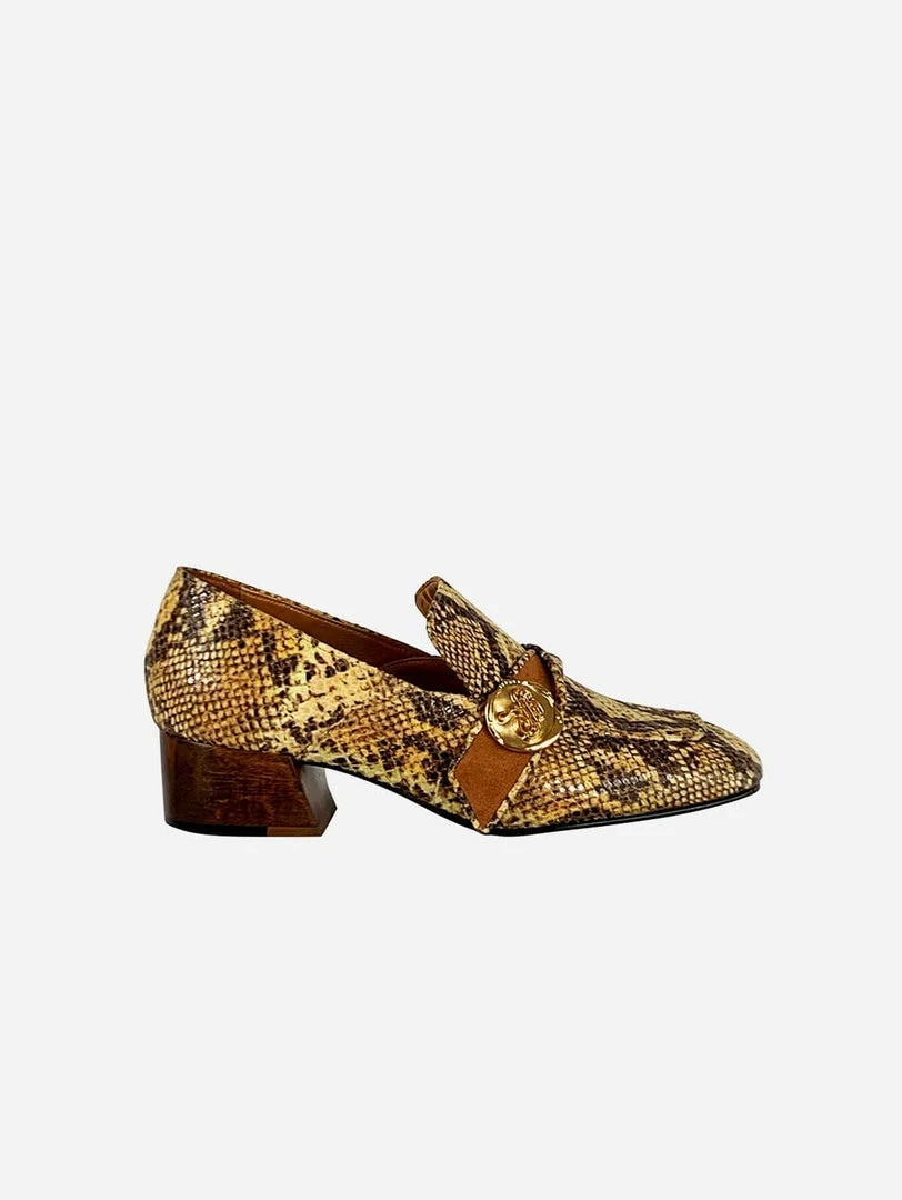 Taylor + Thomas Jane Vegan Leather Loafer | Golden Python 3 Taylor + Thomas Jane Vegan Leather Loafer | Golden Python