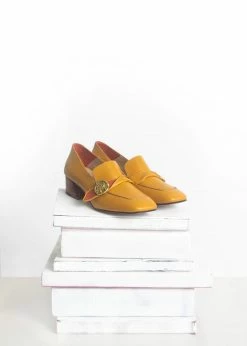 Taylor + Thomas Jane Vegan Leather Loafer | Mustard Yellow Shoes