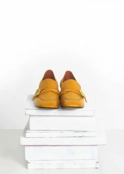 Taylor + Thomas Jane Vegan Leather Loafer | Mustard Yellow Shoes