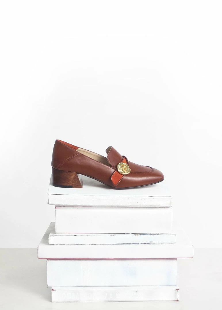 Taylor + Thomas Jane Vegan Leather Loafer | Saddle 4 Taylor + Thomas Jane Vegan Leather Loafer | Saddle