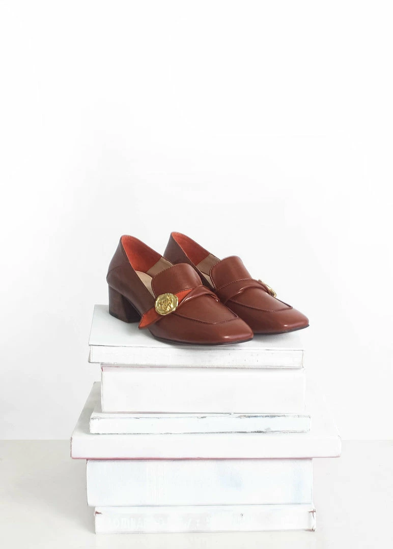 Taylor + Thomas Jane Vegan Leather Loafer | Saddle 5 Taylor + Thomas Jane Vegan Leather Loafer | Saddle