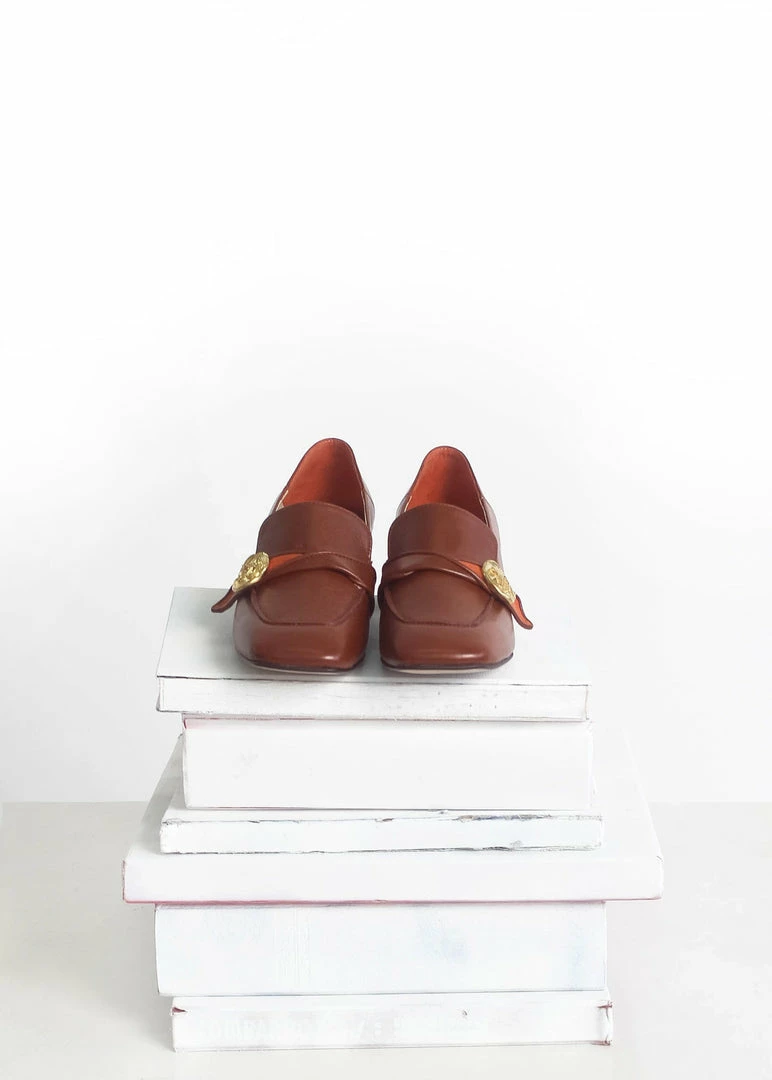 Taylor + Thomas Jane Vegan Leather Loafer | Saddle 6 Taylor + Thomas Jane Vegan Leather Loafer | Saddle