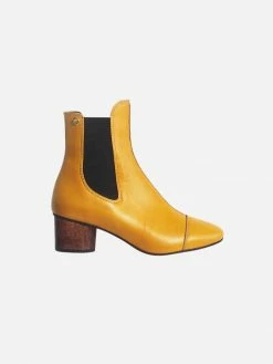 Taylor + Thomas Shoes Patti Vegan Leather Chelsea Boots | Mustard