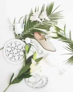 Taylor + Thomas Talitha Vegan Leather Babouche Shoe | Ivory White