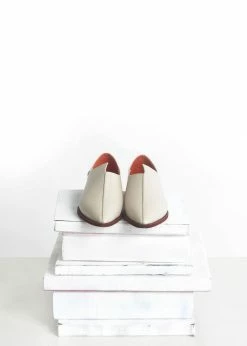 Taylor + Thomas Talitha Vegan Leather Babouche Shoe | Ivory White