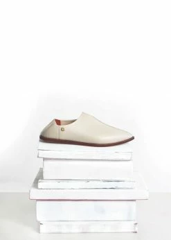 Taylor + Thomas Talitha Vegan Leather Babouche Shoe | Ivory White