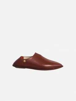 Taylor + Thomas Shoes Talitha Vegan Leather Babouche Shoe | Saddle