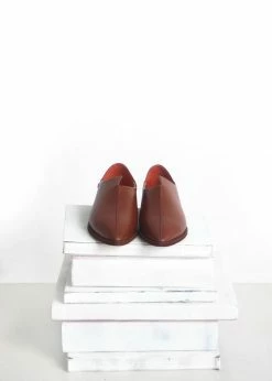 Taylor + Thomas Shoes Talitha Vegan Leather Babouche Shoe | Saddle