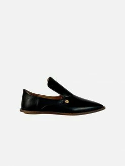 Taylor + Thomas Shoes Tally Vegan Leather Babouche Shoe | Black