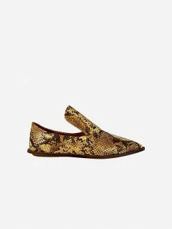 Taylor + Thomas Tally Vegan Leather Babouche Shoe | Golden Python