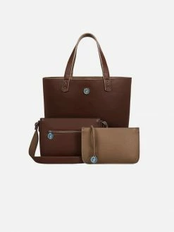 The Morphbag By GSK 3 Vegan Leather Bags In 1 | Brown & Beige