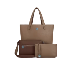 The Morphbag By GSK 3 Vegan Leather Bags In 1 | Brown & Beige