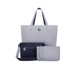 The Morphbag By GSK 3 Vegan Leather Bags In 1 | Blue & Grey