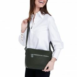 The Morphbag By GSK 3 Vegan Leather Bags In 1 | Forest Green & Metallic