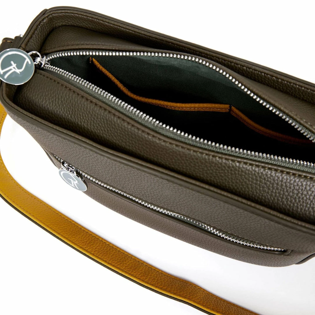 The Morphbag By GSK 3 Vegan Leather Bags In 1 | Green & Mustard 16 The Morphbag By GSK 3 Vegan Leather Bags In 1 | Green & Mustard