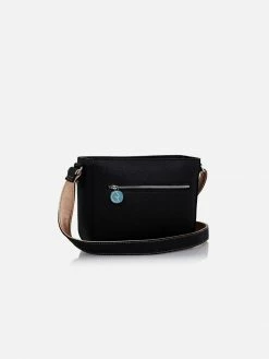 The Morphbag By GSK Vegan Leather Crossbody Handbag | Black & Rose Gold