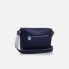 The Morphbag By GSK Vegan Leather Crossbody Handbag | Blue & Grey Bags