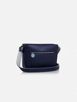 The Morphbag By GSK Vegan Leather Crossbody Handbag | Blue & Grey Bags