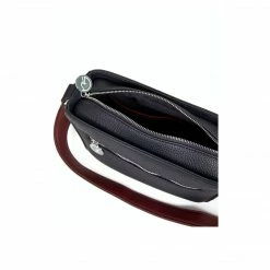 The Morphbag By GSK Vegan Leather Crossbody Handbag | Navy & Burgundy