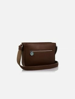 The Morphbag By GSK Vegan Leather Crossbody Handbag | Brown & Beige Bags