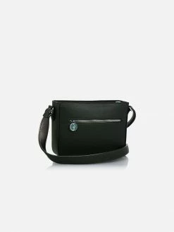 The Morphbag By GSK Vegan Leather Crossbody Handbag | Forest Green & Metallic Bags